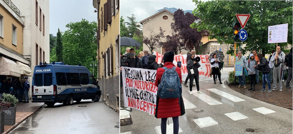 Orsi, attesa la decisione sul futuro di Jj4: manifestazione degli animalisti in piazza Venezia